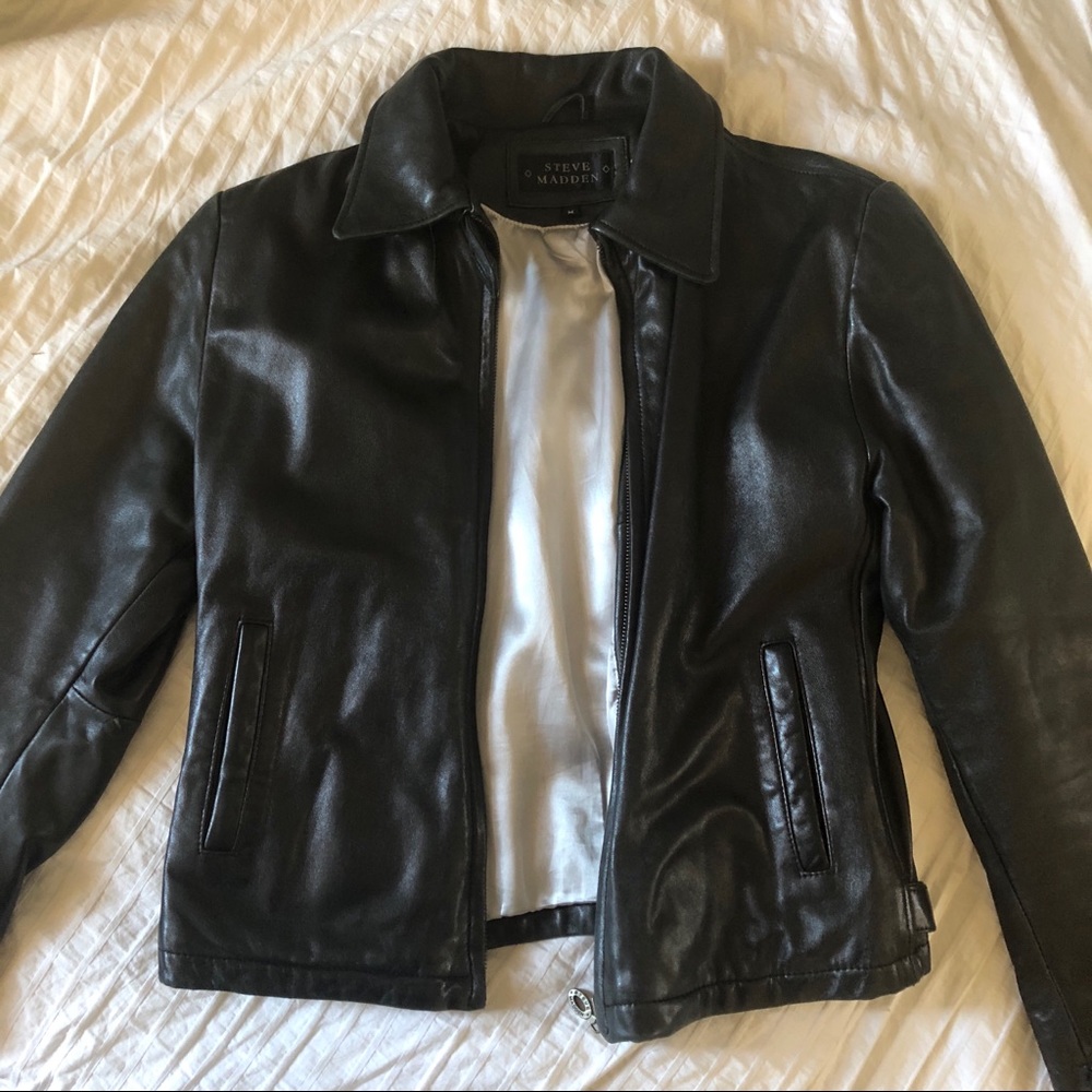 Vintage Steve Madden Leather Jacket 🎥